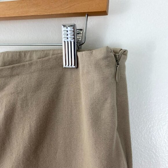 Soft Surroundings Pull On Chino Pants Women's Size 10 Tan High Rise Straight Leg - Picture 9 of 16